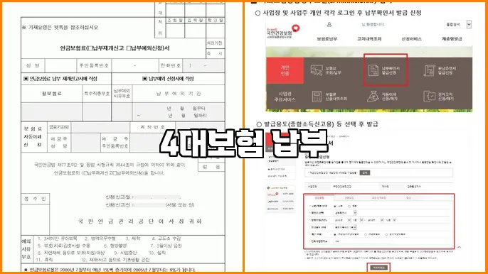 4대보험 납부
