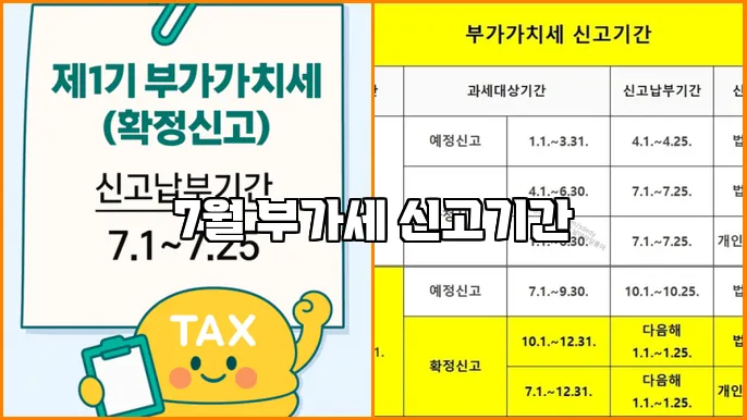 7월 부가세 신고기간