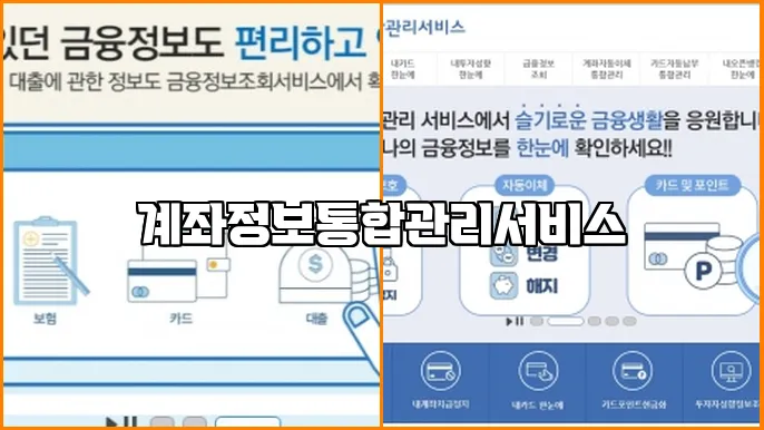 계좌정보통합관리서비스