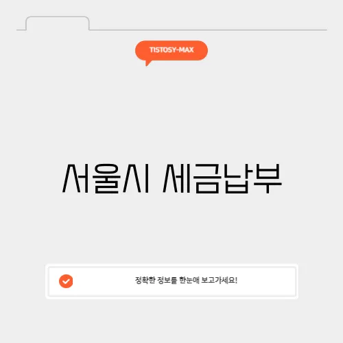 서울시 세금납부