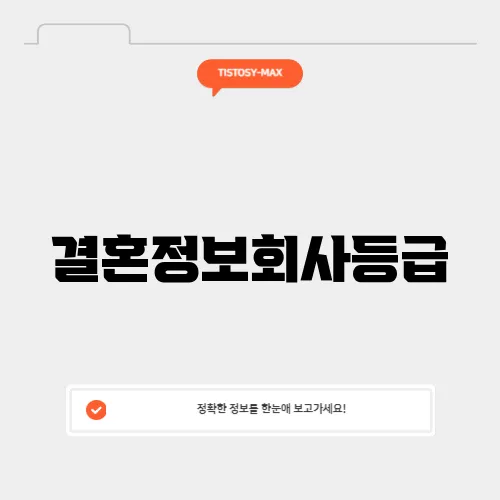 결혼정보회사등급