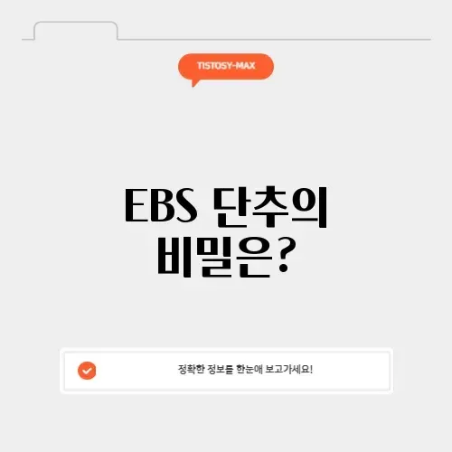 EBS 단추의 모든 것: 완벽 가이드 알아보기