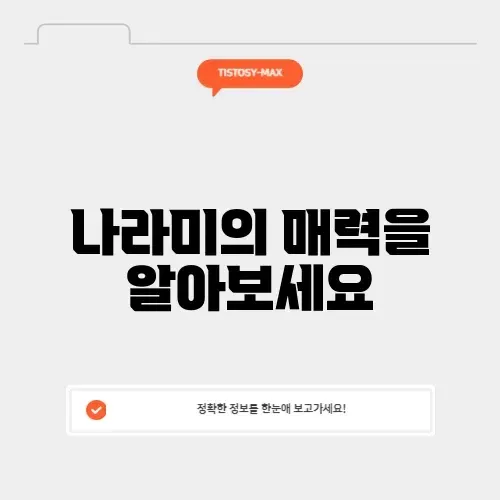 나라미의 모든 것: 완벽 정리 가이드