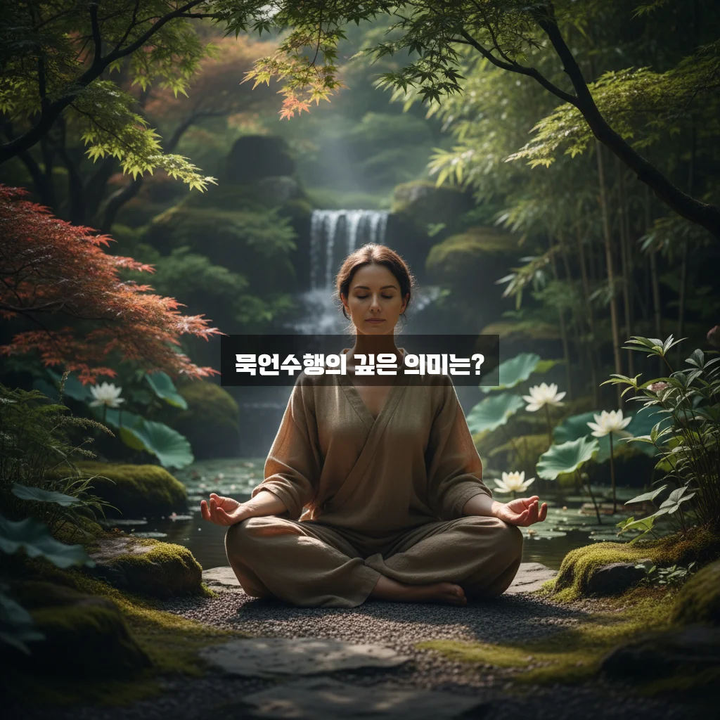 묵언수행의 진정한 의미와 방법 알아보기 관련 이미지 1