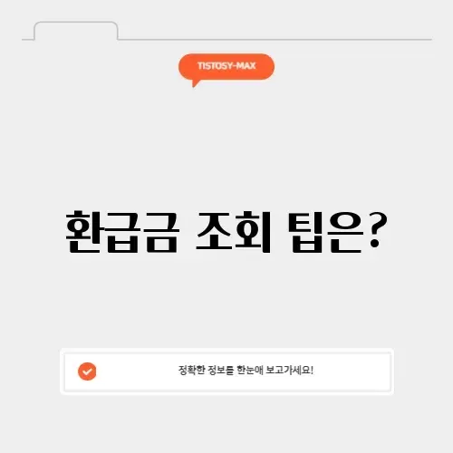 사업자 환급금 조회 방법: 쉽게 알아보는 가이드
