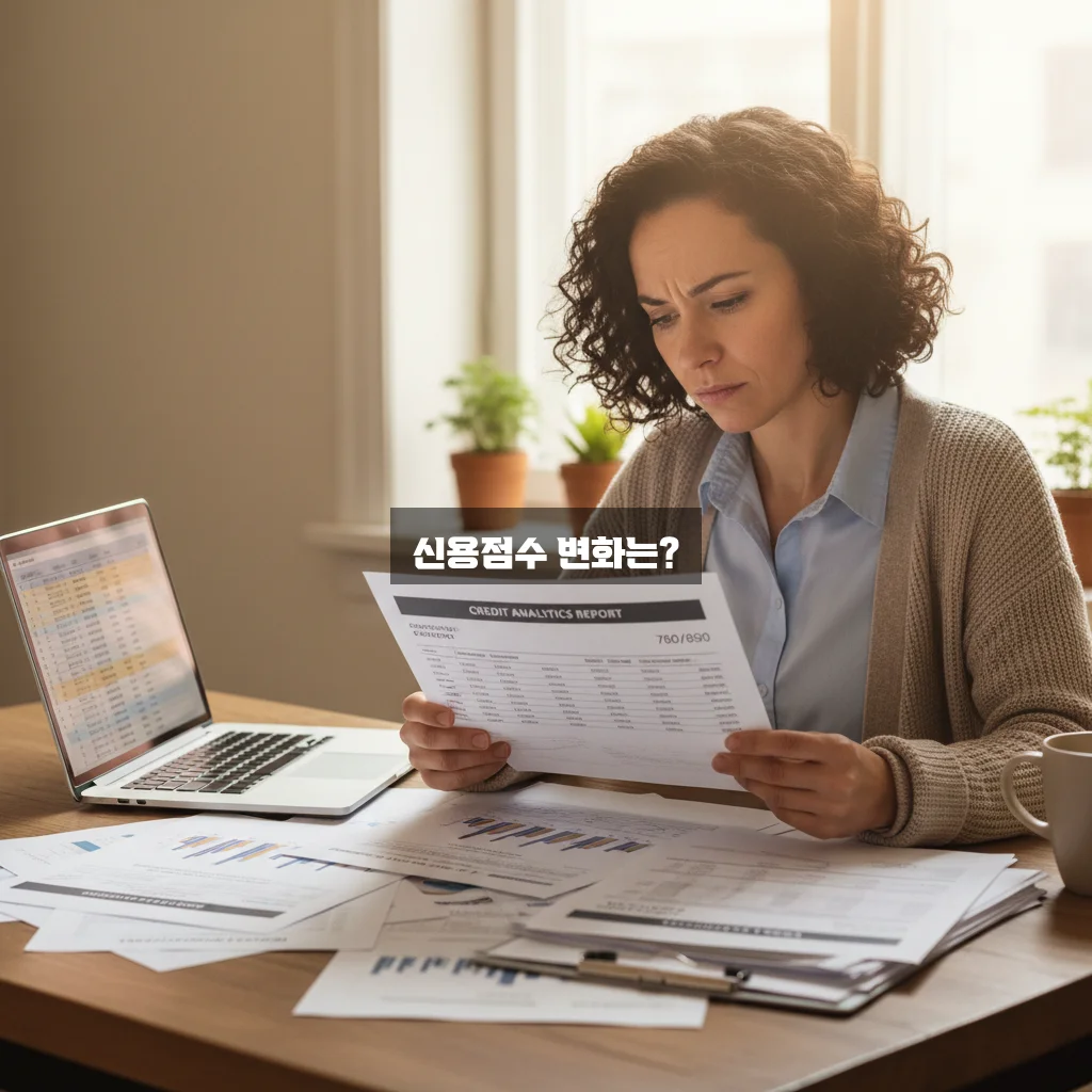 2금융권 대출 실행 시 신용점수 하락폭 비교 관련 이미지 1