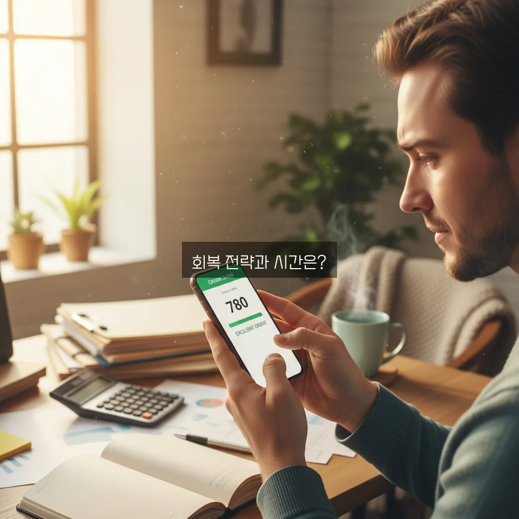신용점수 500점 회복 방법 및 기간 관련 이미지 1