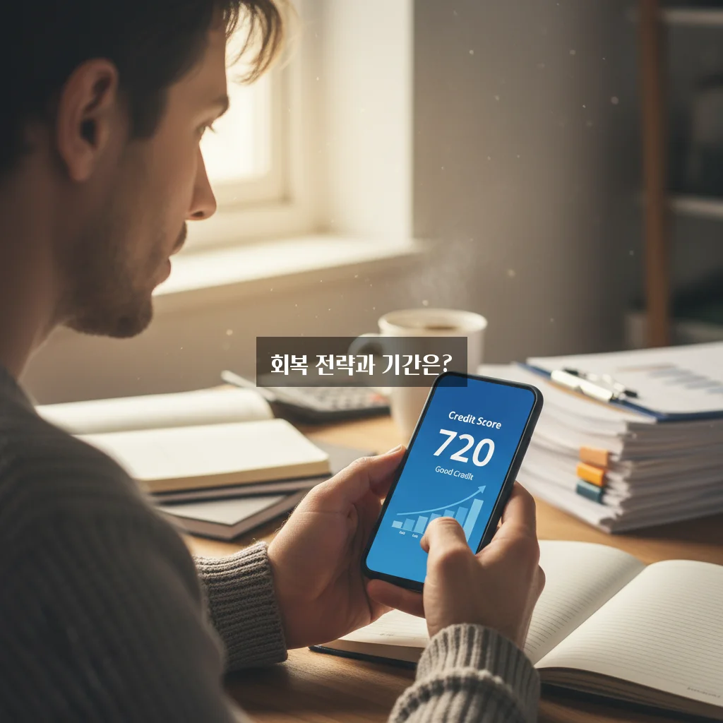 신용점수 500점 회복 방법 및 기간 관련 이미지 3