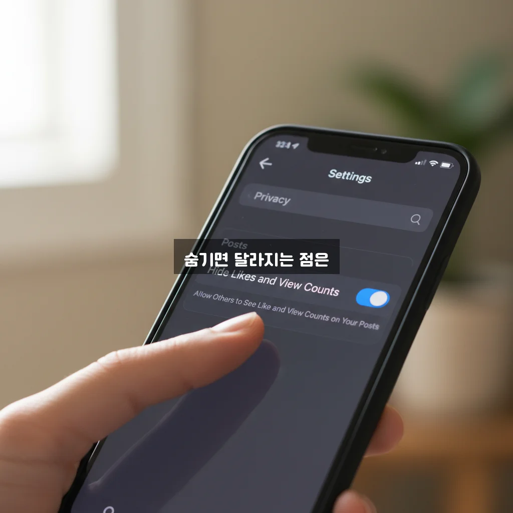 인스타 게시물 좋아요 숨기기 및 개수 비공개 설정 관련 이미지 1