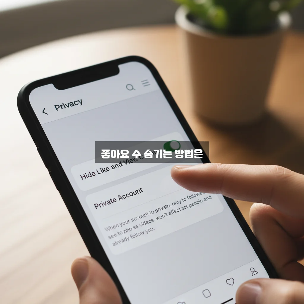 인스타 게시물 좋아요 숨기기 및 개수 비공개 설정 관련 이미지 2