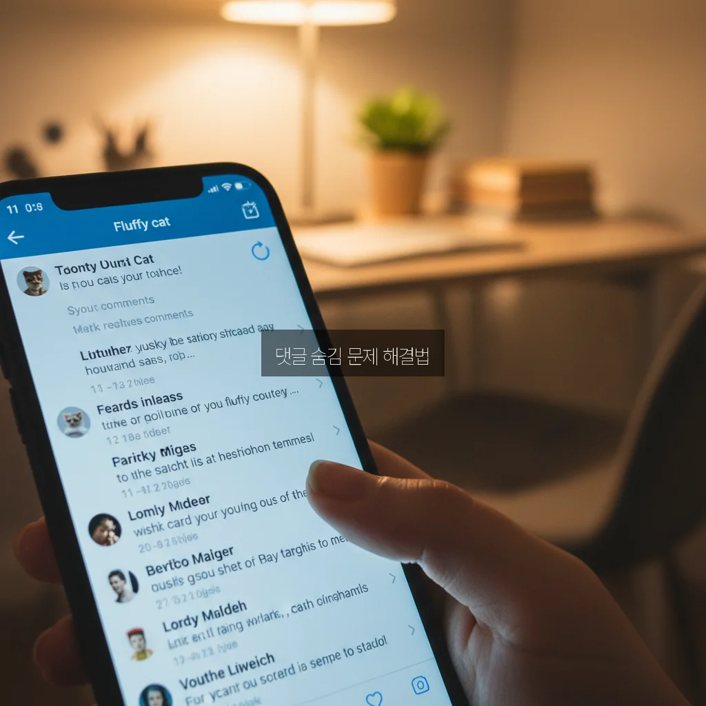 인스타 댓글 기능 제한 해제 및 댓글 안 보임 해결 관련 이미지 1