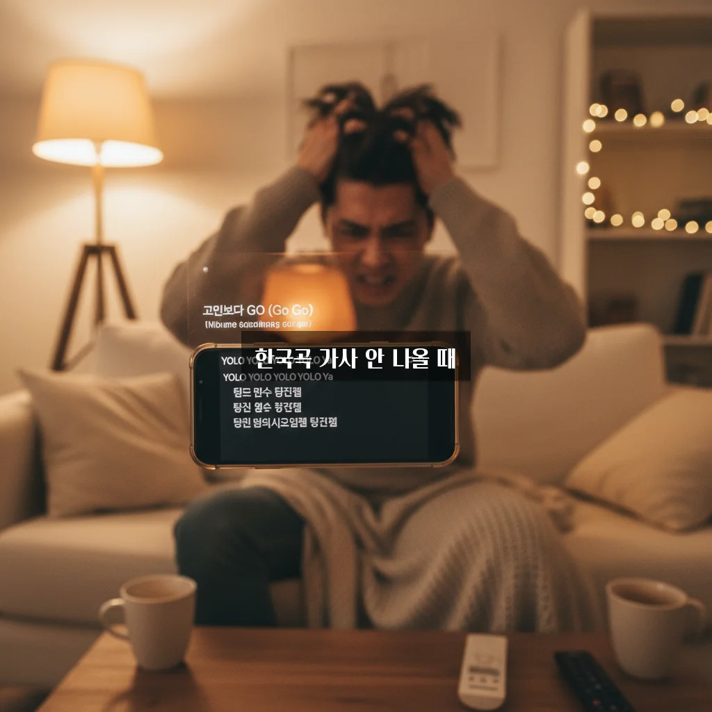 인스타 스토리 노래 가사 안 뜸 오류 해결 (한국 노래) 관련 이미지 2