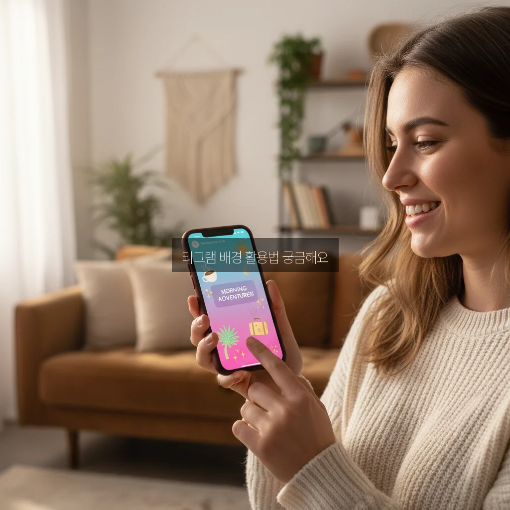 인스타 스토리 리그램 배경 채우기 및 예쁘게 꾸미기 관련 이미지 3