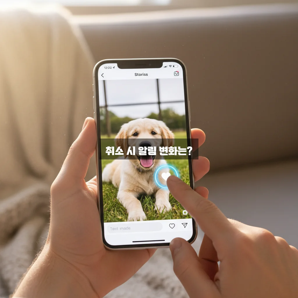 인스타 스토리 좋아요 취소하면 알림 가나요? 관련 이미지 2
