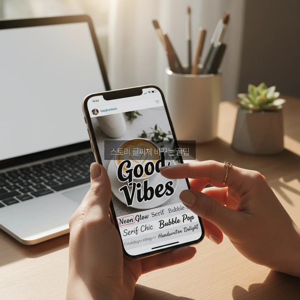 인스타 스토리 폰트 추천 및 외부 폰트 적용법 관련 이미지 2