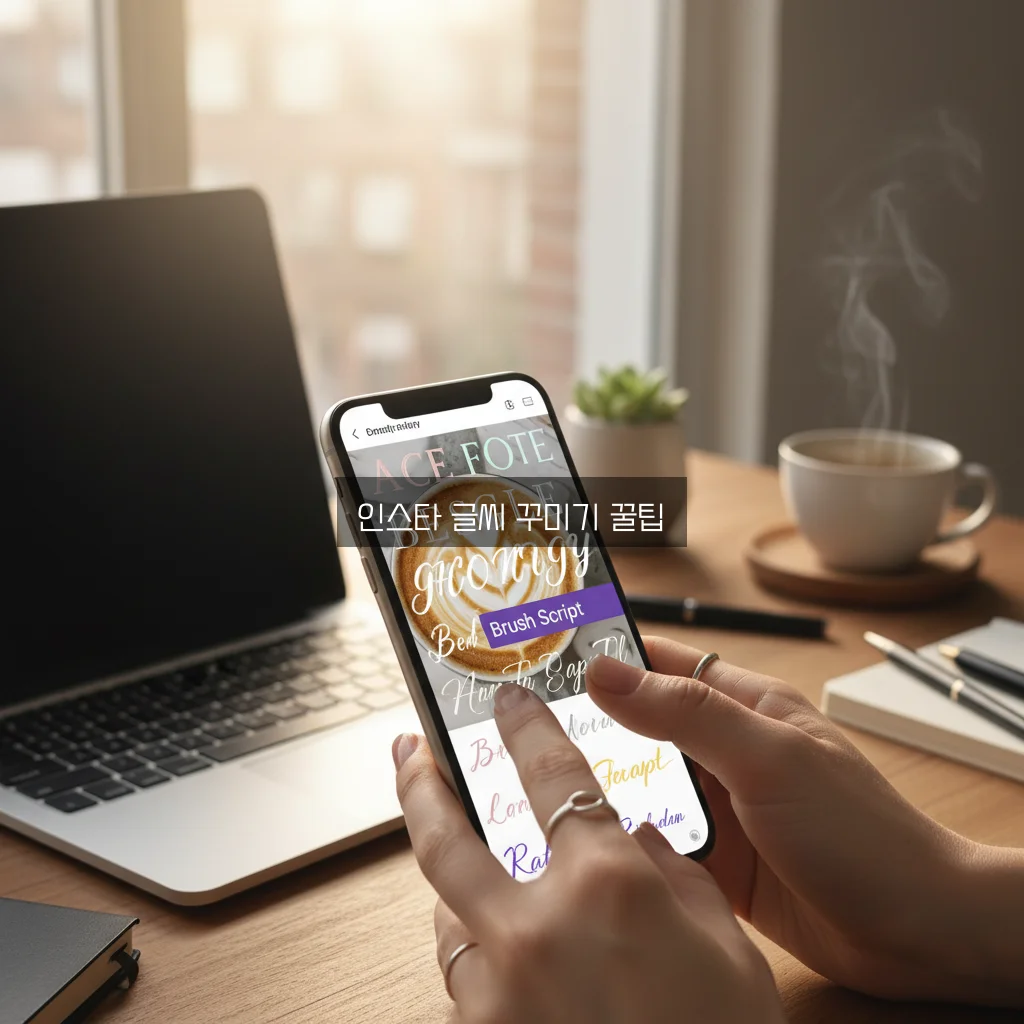 인스타 스토리 폰트 추천 및 외부 폰트 적용법 관련 이미지 3