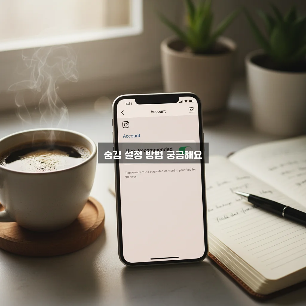 인스타 추천 게시물 안 뜨게 설정 (30일 숨기기) 관련 이미지 1
