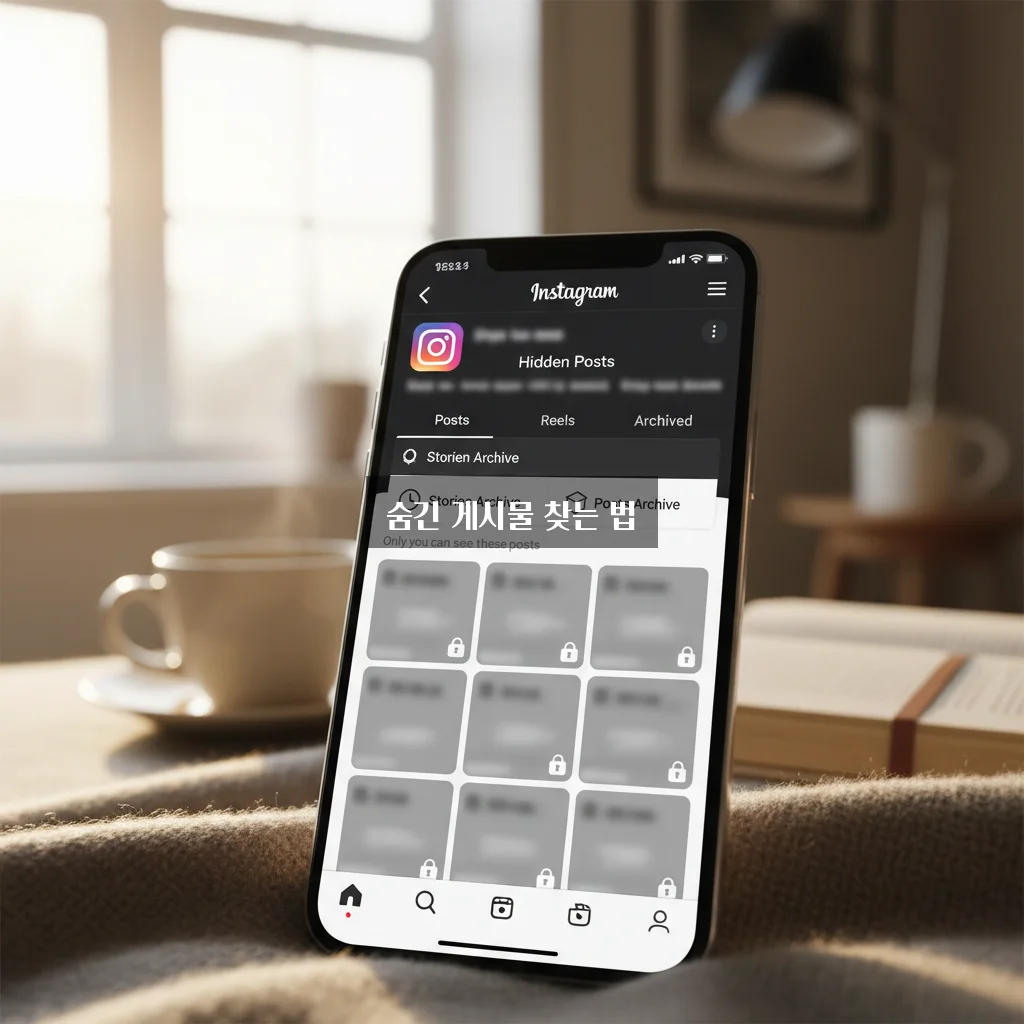 인스타 피드 게시물 숨기기 및 보관 해제 위치 관련 이미지 2