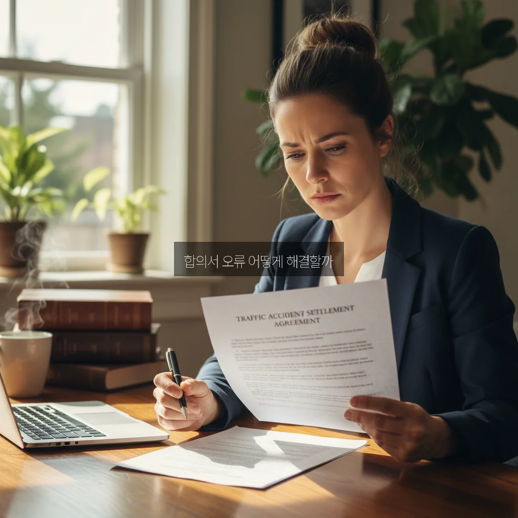 교통사고 합의서 오류 해결 방법 완벽 정리 관련 이미지 3