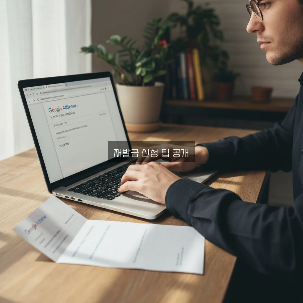 애드센스 PIN 우편 재발급 신청 방법 완벽 가이드 관련 이미지 2