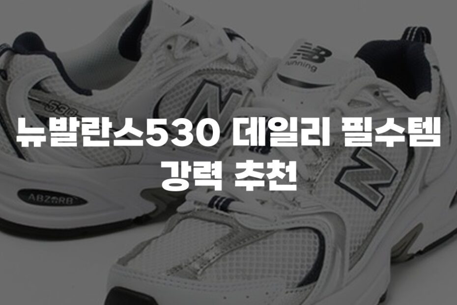 뉴발란스530 데일리 필수템 강력 추천