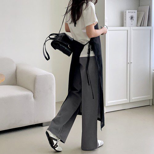 뷔스티에원피스 시스루 레이어드 롱원피스 홀터넥 스트링