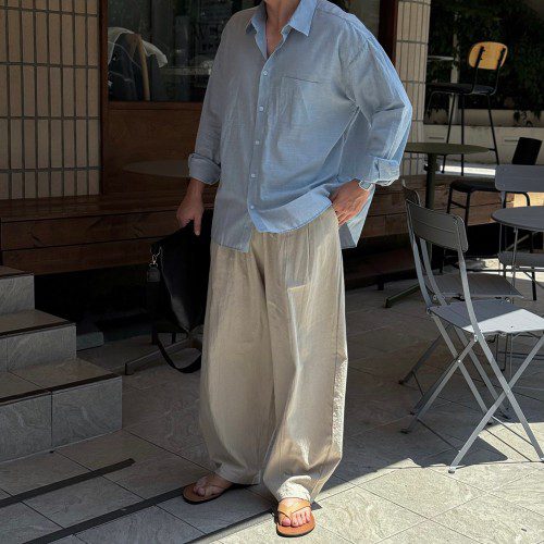 남자린넨셔츠 여름와이셔츠 남자휴양지룩