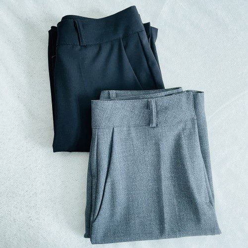 여성 봄 여름 버뮤다 5부 일자 정장 반바지 슬랙스 팬츠 그레이 블랙