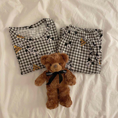 치즈 디즈니 긴팔 잠옷세트 커플 패밀리 수면 피치 파자마 파티