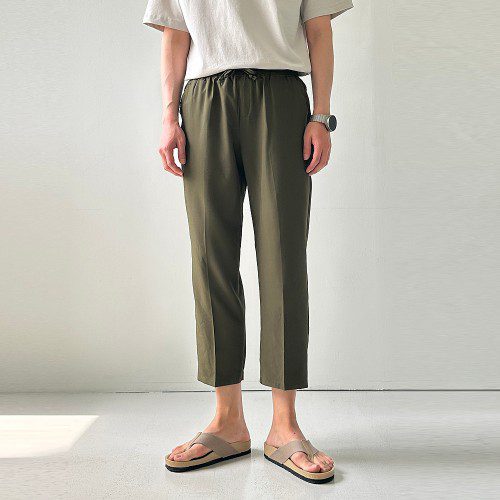 남자와이드팬츠 남자냉장고바지 9부 남성슬랙스 아이스팬츠