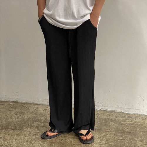 남자플리츠팬츠 남자냉장고바지 아이스바지