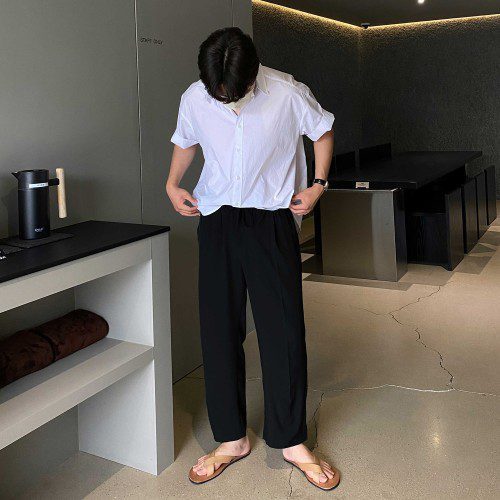 냉장고바지 남자와이드팬츠 남자통바지 벌룬팬츠