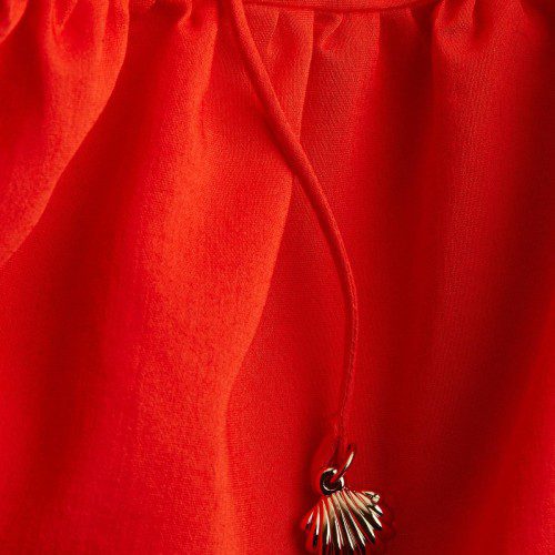 에이치앤엠 레드 A라인 프릴 미니 원피스 1294305001 ROJO VIVO