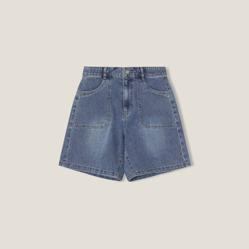 로엠 빅포켓 데님 쇼츠 RMTJF26G12