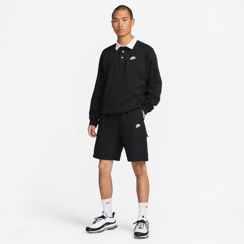 [국내매장판] 나이키 남성 반바지 여름 클럽 면 데일리 밴딩 쇼츠 블랙, M