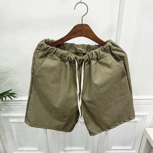 남자 반바지 여름 린넨 마 5부 밴딩 고무줄 쇼츠