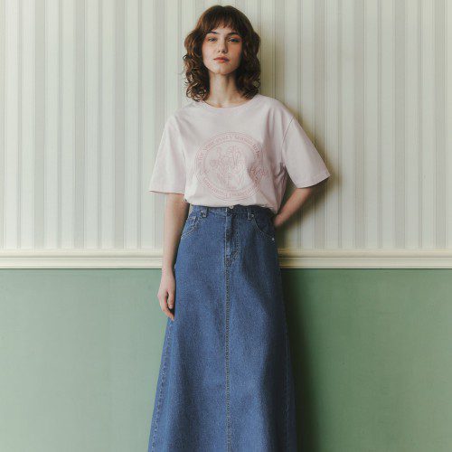 [제로스트릿] 밴딩 데님 롱 스커트 BANDING DENIM LONG SKIRT / INDIGO