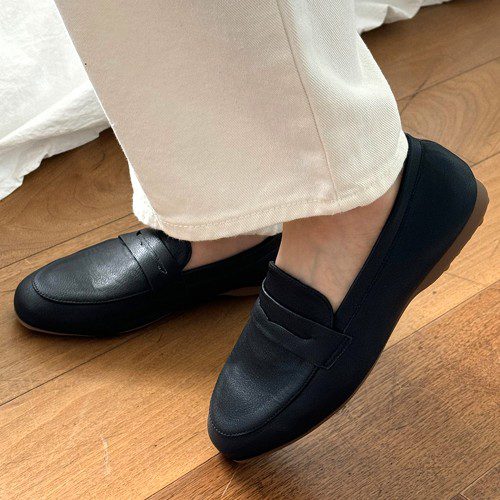 여성 드라이빙슈즈 발편한 페니 빅사이즈 발볼넓은 면접 단화 로퍼